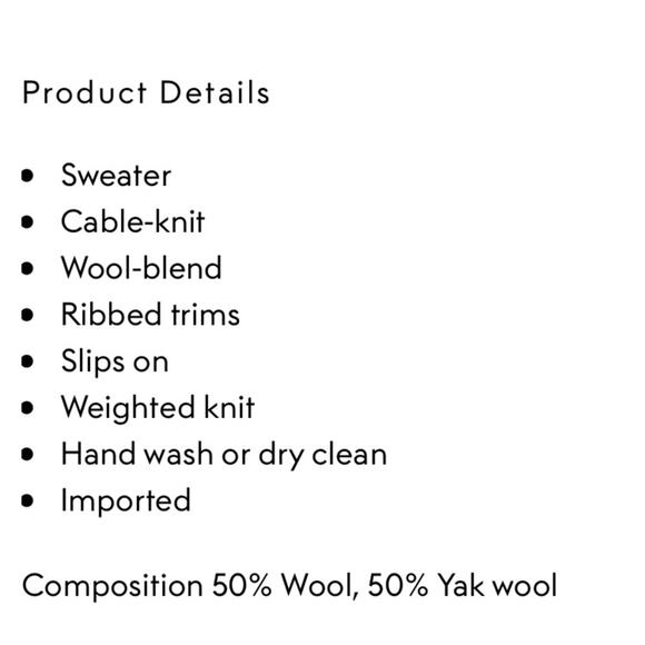 Joie One-Shoulder Navy Cable Knit Wool Sweater Small NWT - Picture 4 of 7